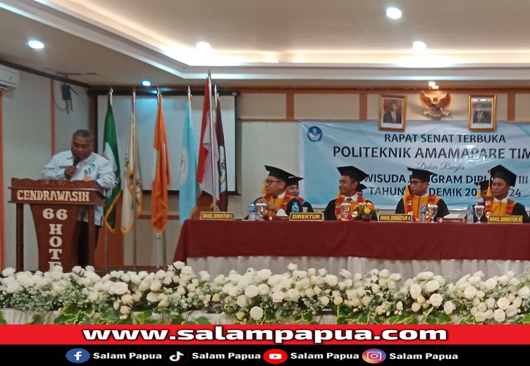 Politeknik Amamapare Timika Mewisuda 68 Mahasiswa, Suriel Mofu: PTS Adalah 'Juruselamat' Bagi Anak-Anak Papua