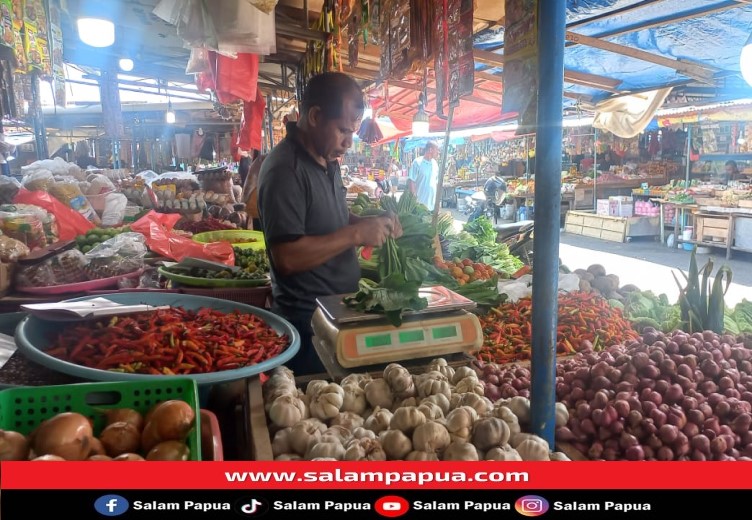 Harga Bawang Di Pasar Sentral Timika Tembus Rp 80 Ribu Perkilogram