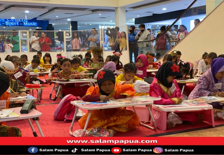 Peringati Hari Kartini, 130 Anak TK Se-Timika Ikut Lomba Mewarnai Dan Menggambar