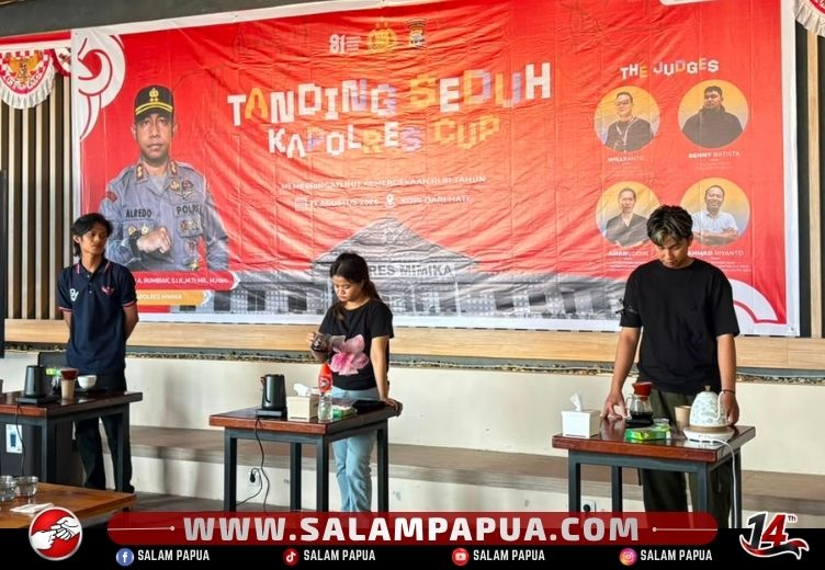 Kapolres Mimika Gelar Kompetisi Tanding Seduh Kopi Kapolres Cup
