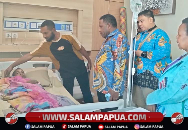 Usai PKS Dengan RS Unhas, Bupati Nduga Kunjungi Pasien Anak Asal Kenyam Di RSUP Dr. Wahidin Sudirohusodo Makassar