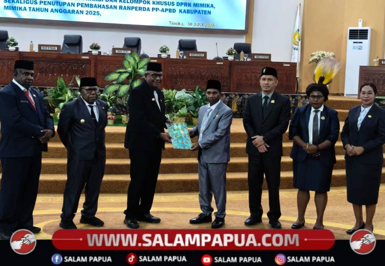 Delapan Fraksi DPRK Mimika Sepakat Tetapkan LKPJ Dan PP-APBD 2025 Jadi Perda