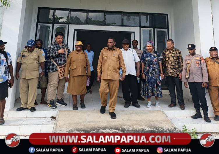 Kunker Ke Puskesmas Krepkuri, Bupati Yoas Beon Fokus Hidupkan Sekolah Dan Puskesmas Di Nduga