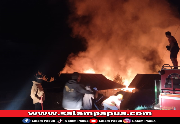 Polres Paniai Polda Papua Tangani Kasus Kebakaran Salah Satu Sekolah