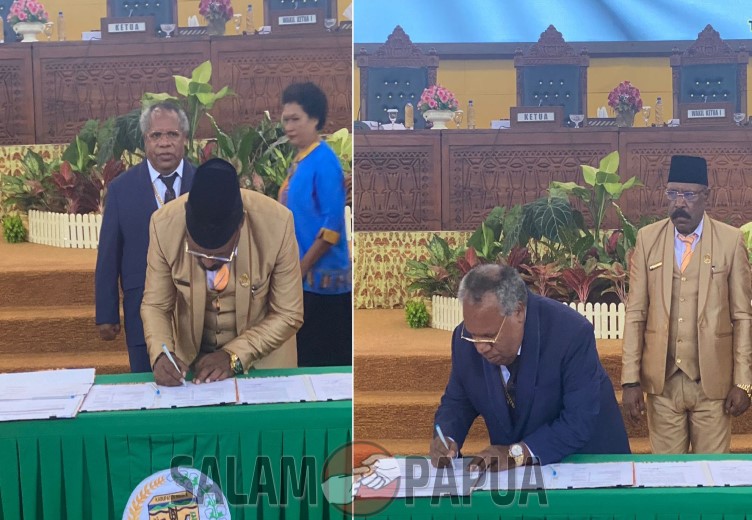 Pemkab Dan DPRD Mimika Sepakat Sahkan APBD Mimika 2024 Senilai Rp 7,5 Triliun