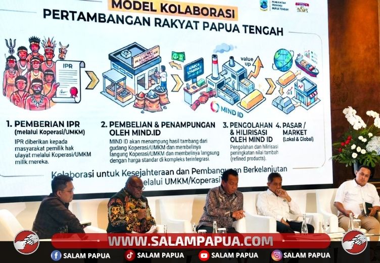 Dukung Indonesia Emas 2045, Gubernur Papua Tengah Paparkan Strategi Integrasi Hulu-Hilir Sektor Pertambangan Menuju Ketahanan Moneter