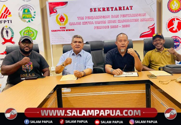 Antonius Kemong Jadi Kandidat Tunggal Bakal Ketua KONI Mimika 2026�2030
