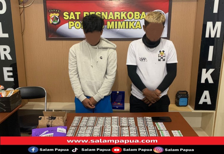 Seorang Perempuan Dan Dua Pria Pemilik Dextro Di Timika Ditangkap Polisi