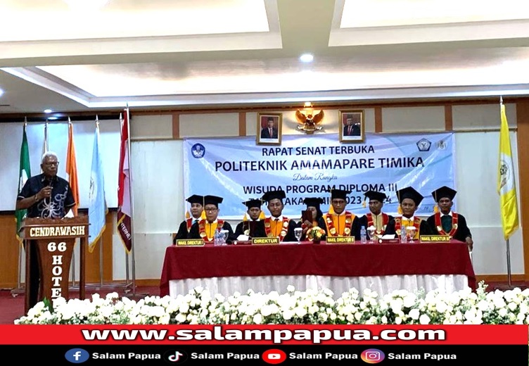 Sambutan Bupati Mimika Johannes Rettob (salampapua.com/Foto Humas PAT)