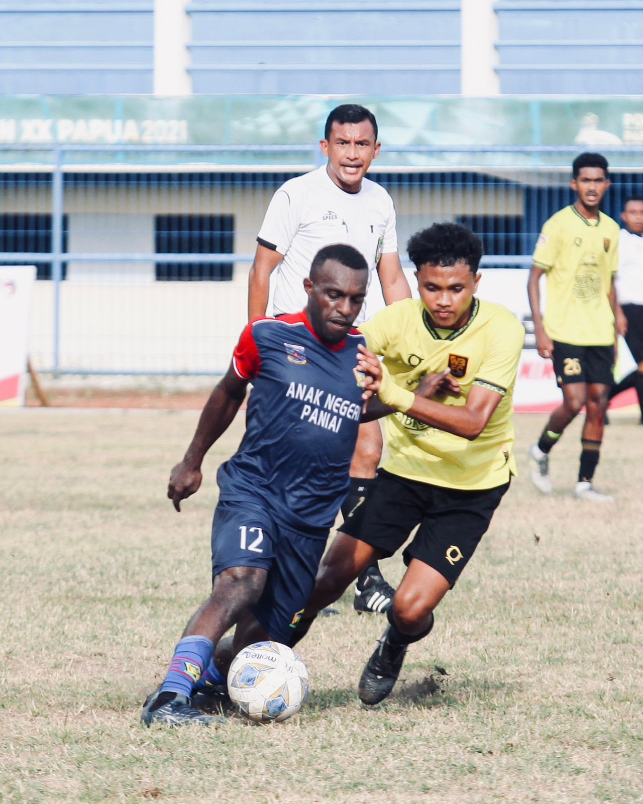 - Marthin Luther Pesah Rakian saat berlaga pada Liga 3 Zona Papua (WBFC/Dok)