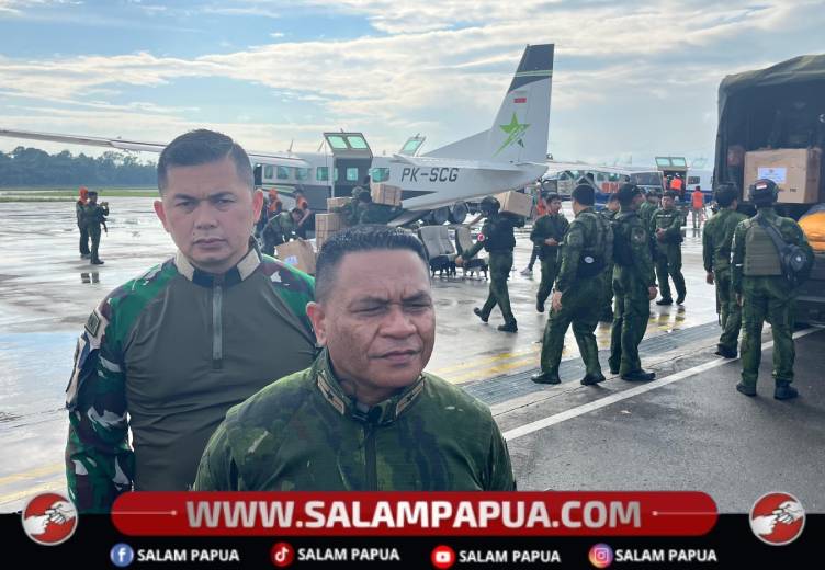 Krisis Pangan Di Puncak, Koops TNI Habema Kirim 2 Ton Bantuan Ke Tiga Distrik