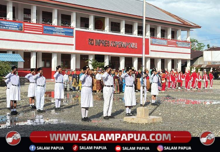 Sekolah Gugus 7 Gelar Upacara Hardiknas 2026, Kadisdik Ingatkan Pola Asah, Asuh, Asih