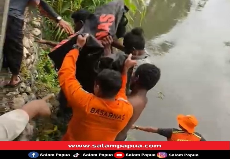 Bocah Yang Terseret Arus Sungai Di Jalan Pendidikan Timika Ditemukan Meninggal Dunia