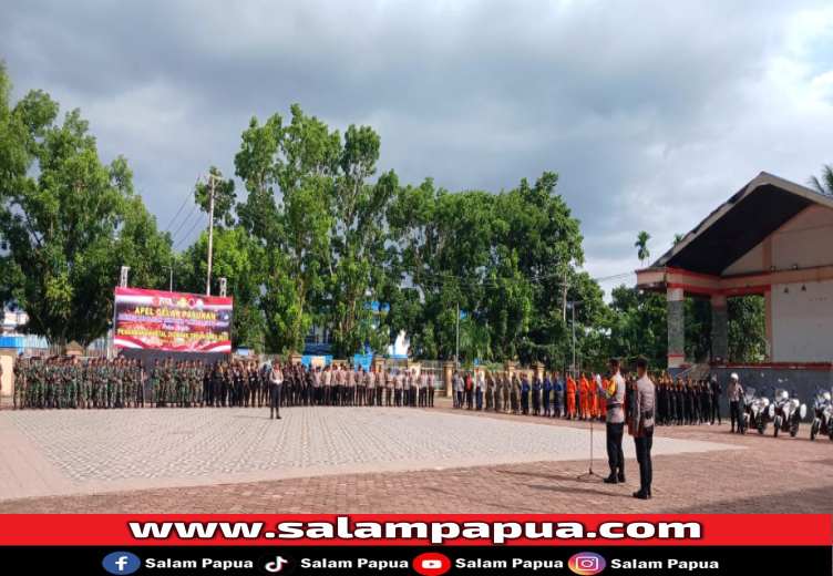 Operasi Lilin Cartenz 2024, 300 Personel Gabungan Siap Amankan Perayaan Natal Di Timika