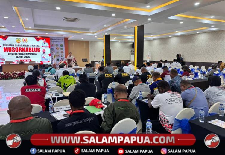 Bupati Johannes Rettob Buka Musorkablub KONI Mimika, Dorong Reformasi Tata Kelola Olahraga