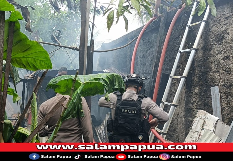 Dapur Milik Pria Misterius Di Timika Terbakar, Warga Panik