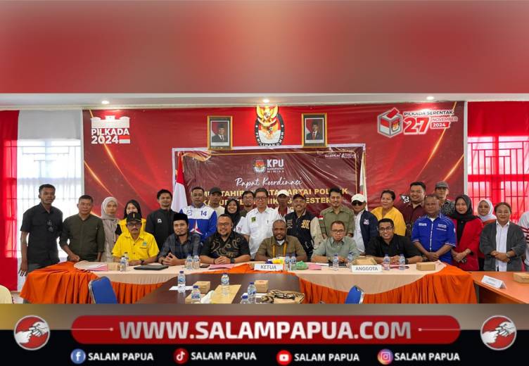 Persiapan Pemilu Tertib Dan Transparan, KPU Mimika Gelar Rakor Pemutakhiran Data Parpol