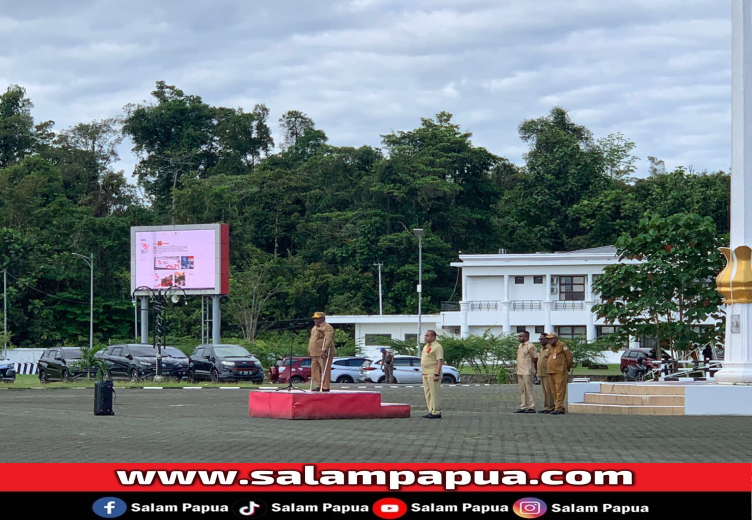 Pimpin Apel Gabungan, Sekda Mimika Singgung Pekerjaan Tender Yang Asal-Asalan