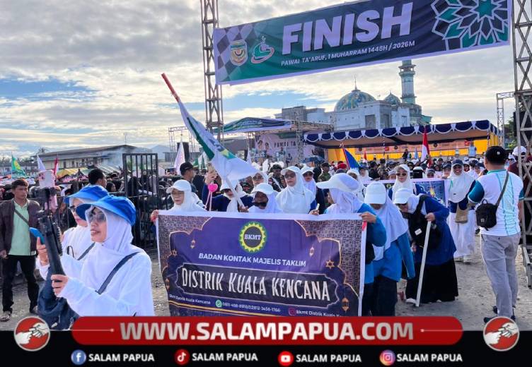 Masyarakat Timika Meriahkan Tahun Baru Islam Dengan Pawai Ta’aruf 1 Muharram 1448 Hijriah
