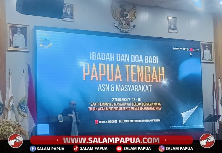 Pemprov Papua Tengah Gelar Ibadah Dan Doa, Pemimpin Diajak Merendahkan Diri Seperti Raja Salomo