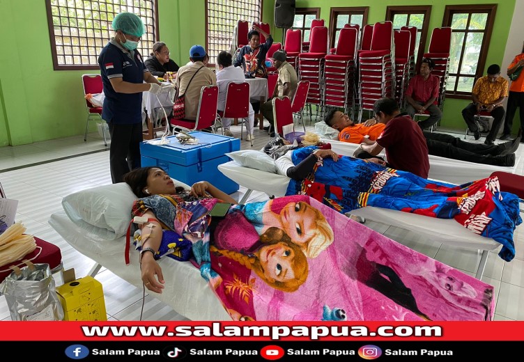 Donor Darah BPBD Mimika Targetkan 200 Kantong
