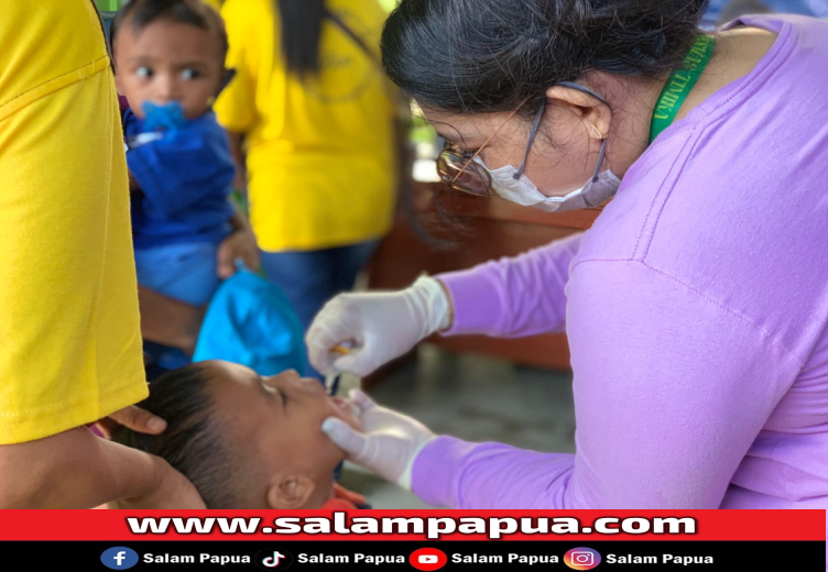 PIN Polio Tahap Kedua Di Dingo Narama, Diikuti Ratusan Anak