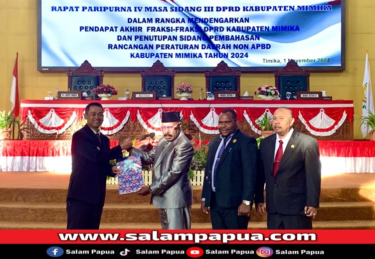 Tujuh Fraksi DPRD Mimika Setujui Penetapan Delapan Perda Non-APBD 2024