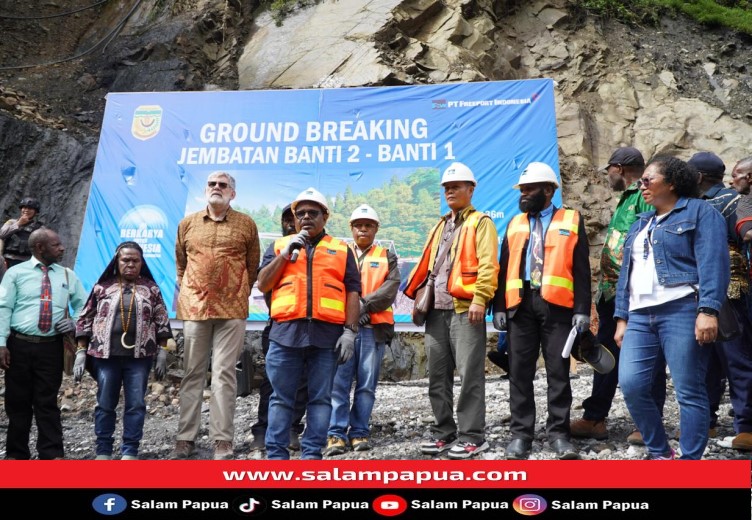 Freeport Indonesia Bangun Jembatan Hubungkan Dua Kampung Di Tembagapura