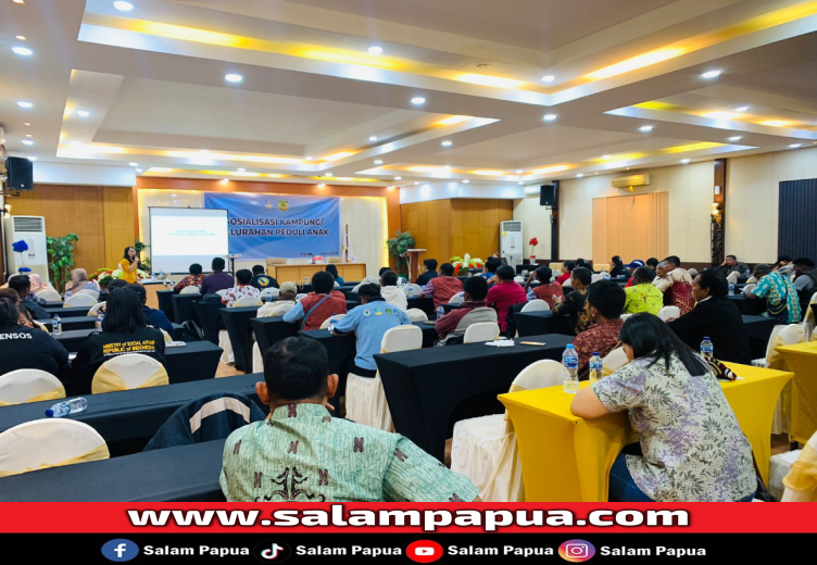 Dinsos Mimika Sosialisasi Kampung Dan Kelurahan Peduli Anak Se-Distrik Kota