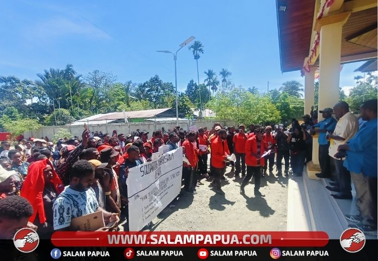 Mahasiswa Uswim Nabire Demo Tuntut Fasilitas Kampus Hingga Penurunan Biaya Semester