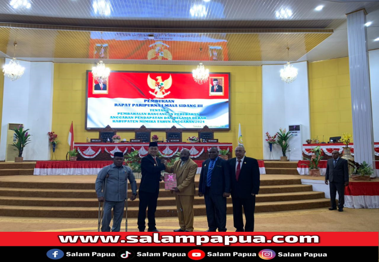 DPRD Mimika Gelar Paripurna, APBD-P Rp 6 Triliun Lebih, Belanja Daerah Rp 7,2 Triliun