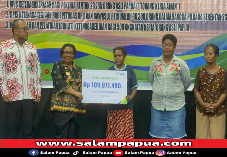 Pemprov Papua Tengah Beri Jaminan BPJS Ketenagakerjaan Kepada 36.308 Penyelenggara Pilkada