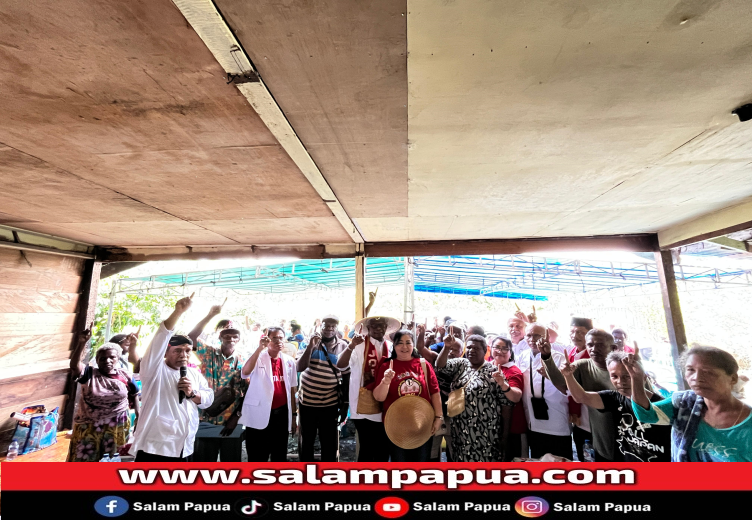 Pasangan JOEL Gelar Tatap Muka Bersama Kelompok Tani Dan Peternak Di Kampung Naena Muktipura
