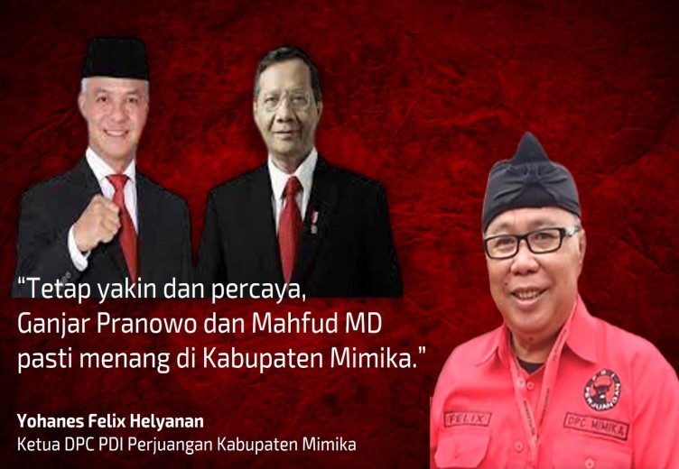 Pasca Gibran Jadi Cawapres Tidak Berpengaruh Bagi Mimika, Ganjar-Mahfud Pasti Menang Di Mimika