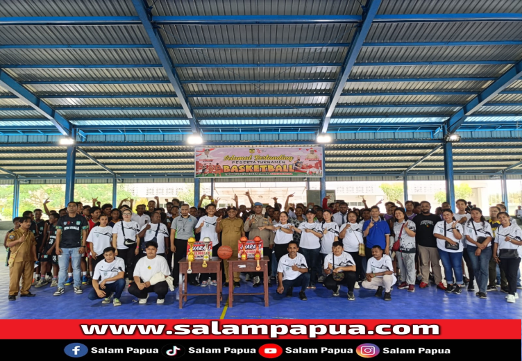 Pemkab Mimika Gelar Pertandingan Bola Basket Tingkat SMA-SMK Kategori Putra