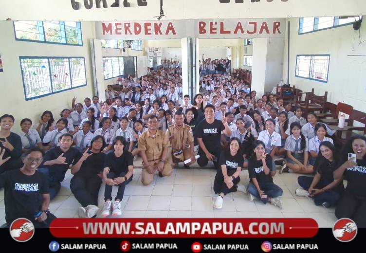 Siapkan Generasi Emas, Generasi Inspirasi Gelar Seminar Bersama Ratusan Siswa SMA Tiga Raja Timika