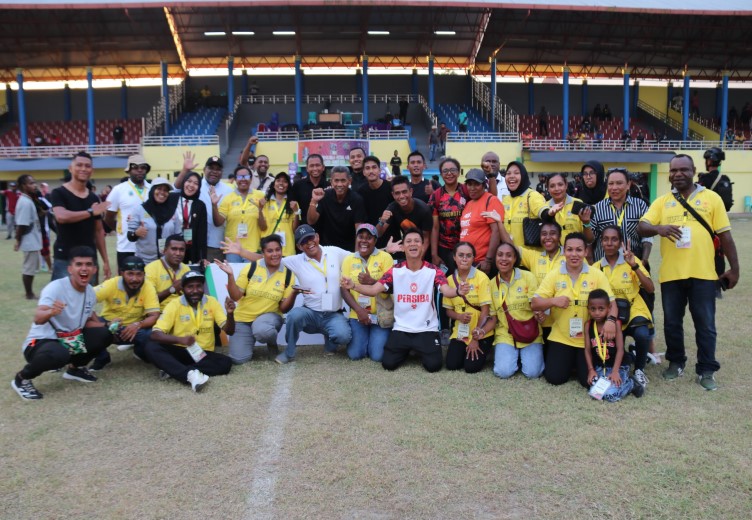 Askab PSSI Mimika Sukses Gelar Babak Kualifikasi PON XXI Di 4 DOB Papua Raya