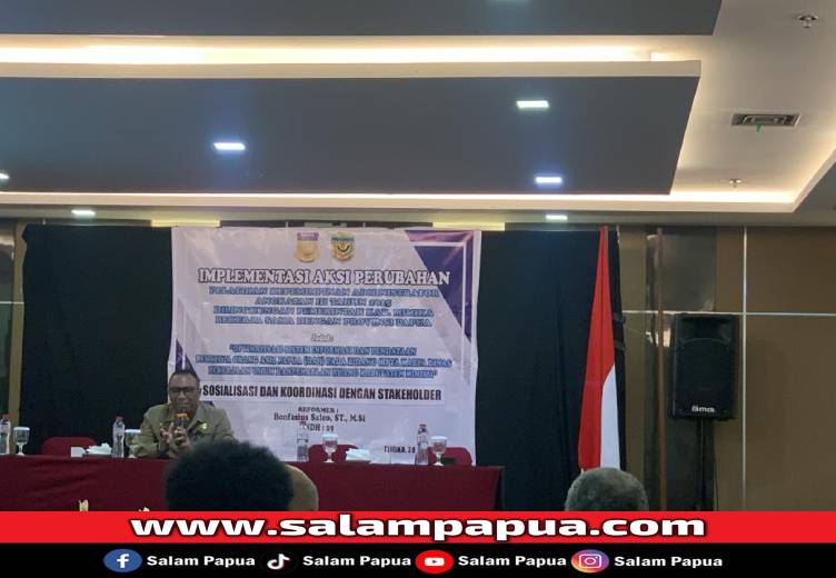 Kegiatan yang digelar oleh Dinas PUPR Mimika di salah satu pertemuan, Jumat (28/11/2025) (Dokumen HAPAK)
