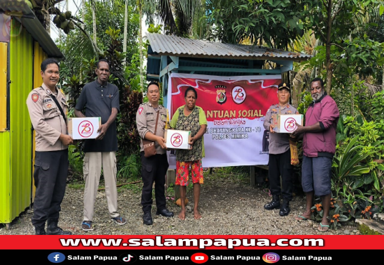 Jelang HUT Bhayangkara Ke-78, Polsek Miru Beri Bantuan Untuk Tokoh Masyarakat