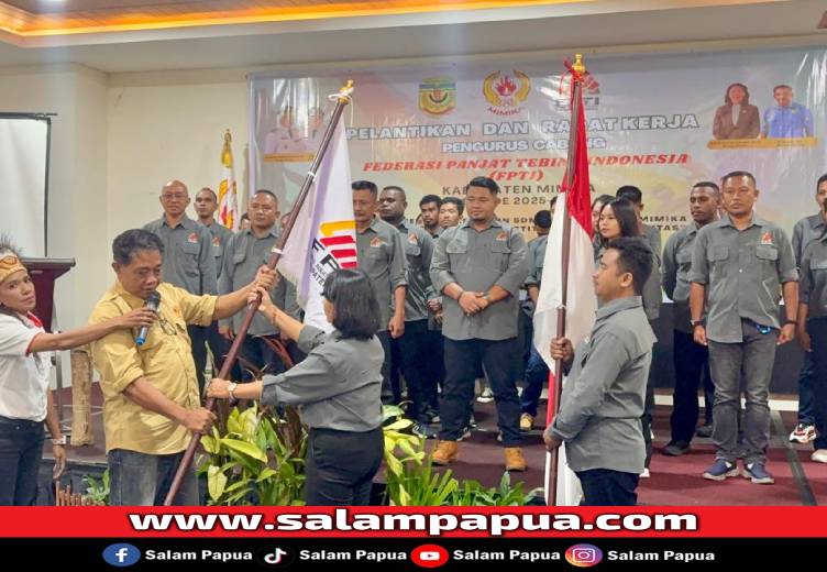 Dilantik Sebagai Ketua FPTI Mimika 2025�2029, Sabelina Fokus Pembinaan Atlet Muda