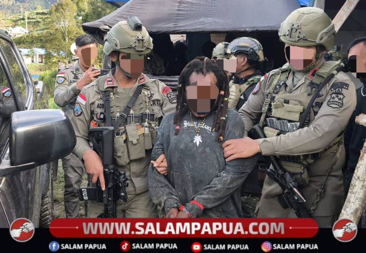 Anggota KKB Kodap VIII Intan Jaya Diringkus Satgas Ops Damai Cartensz