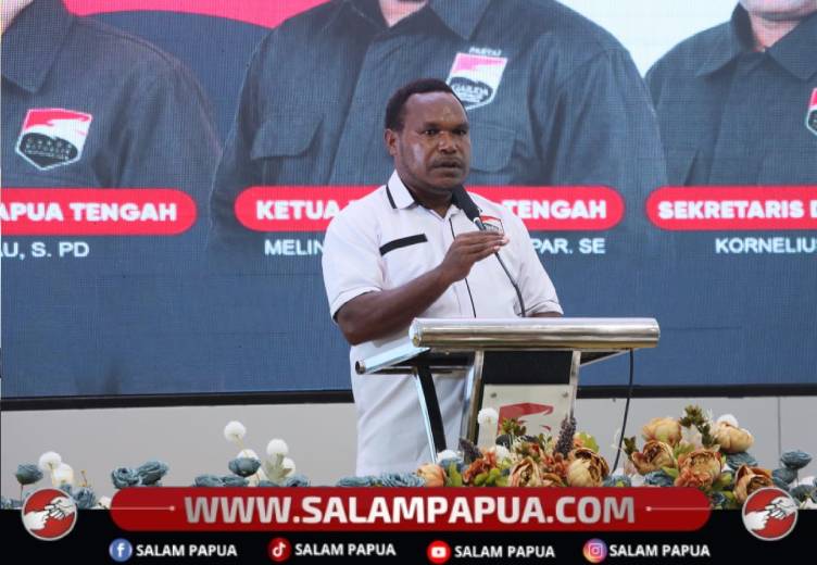 Melinus Kobogau Nahkodai DPD Partai Garuda Papua Tengah Periode 2025–2030