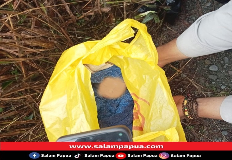 Bayi Laki-laki Dibuang Dekat Jembatan Waker Irigasi Timika