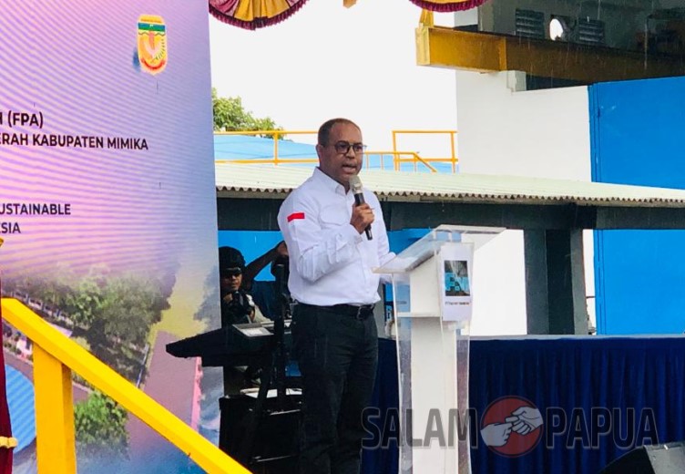 Sambutan Director & EVP Sustainable Development PTFI Claus Wamafma (salampapua.com/Evita)