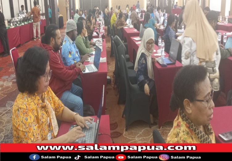 Para perwakilan peserta kegiatan Penilaian Risiko Fraud mengikuti kegiatan penilaian
