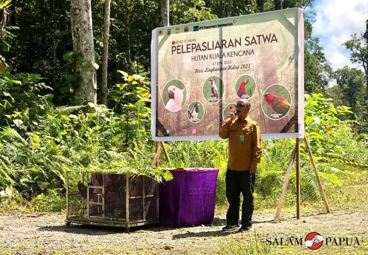 Sambutan Kepala BBKSDA Papua, A.G. Martana (Foto:salampapua.com/Evita)