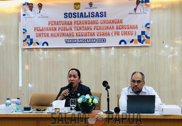 PARADE FOTO: Sosialisasi PB-UMKU Kepada Pelaku Usaha Yang Digelar Oleh DPMPTSP Mimika