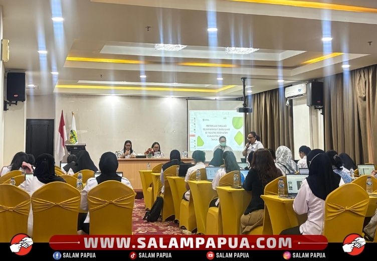Suasana kegiatan evaluasi pelayanan BBL (salampapua.com/Evita)