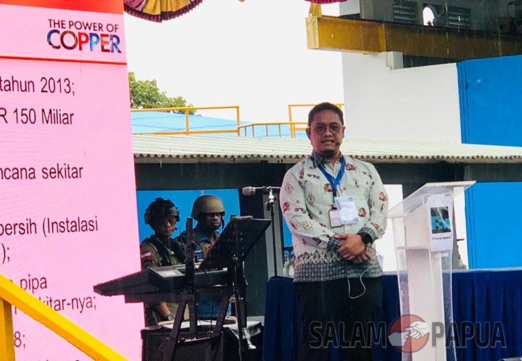 Laporan Pengelola Proyek WTP, Ermon Hasiholan (salampapua.com/Evita)