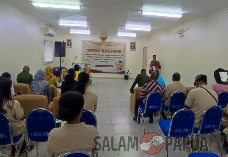 Situasi pelaksanaan pembukaan pelatihan (salampapua.com/Evita)